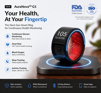 🎉70% OFF Launch Deal🔥  Non-Invasive Smart Ring