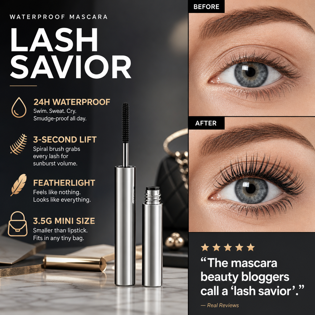 🌟LAST DAY SALE!🎁✨ Waterproof Curling & Lengthening Mascara ✨