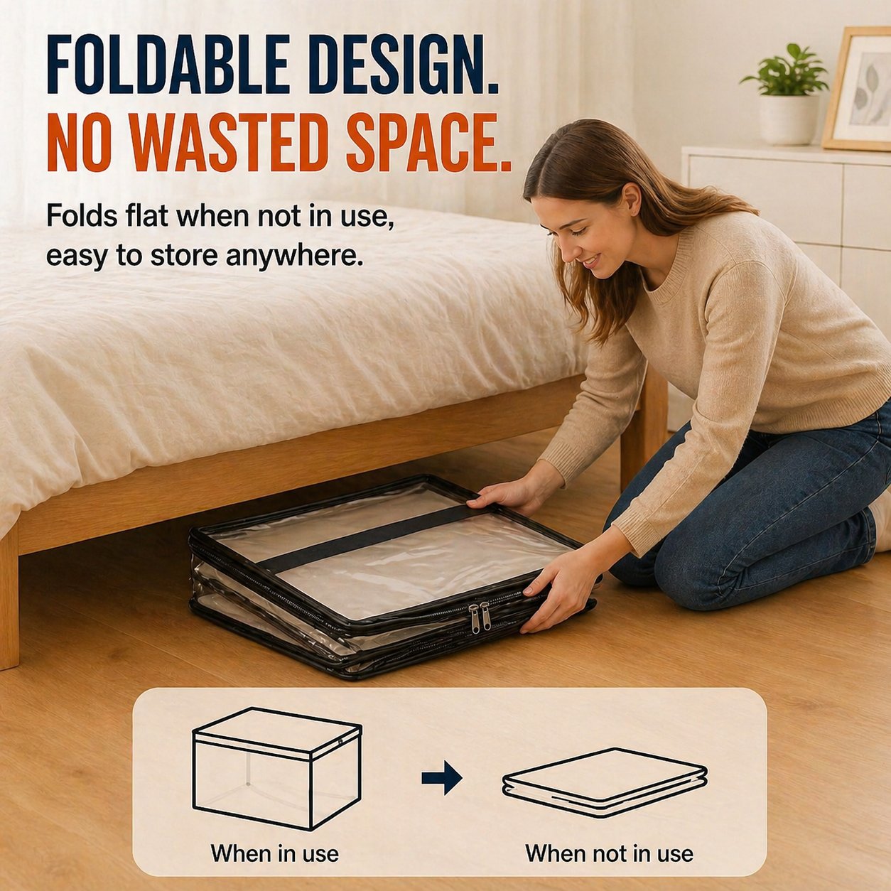 🗽🎁LAST DAY 50% OFF ✨📦lovyanocosh® Large Heavy-Duty Thick Plastic Clear Storage