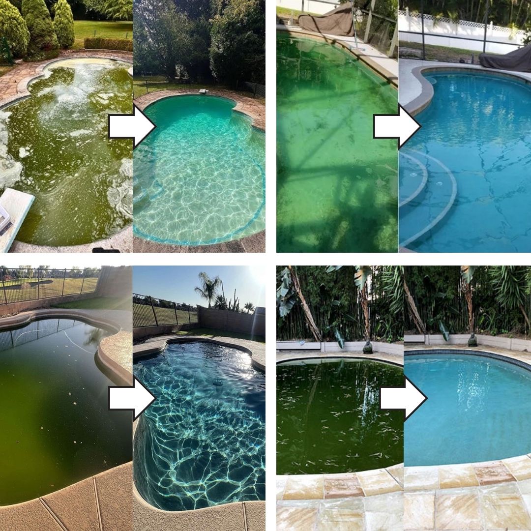 🌊Stop Swimming in Harsh Chemicals! Get Crystal Clear, Odorless Pool Water in Minutes. ✨