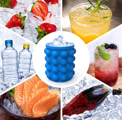 Avasoma®| Portable Rapid-Freeze Silicone Ice Bucket: The Ultimate Party Essential for Chilled Drinks Anytime, Anywhere 🌊