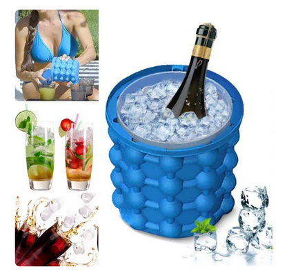 Avasoma®| Portable Rapid-Freeze Silicone Ice Bucket: The Ultimate Party Essential for Chilled Drinks Anytime, Anywhere 🌊
