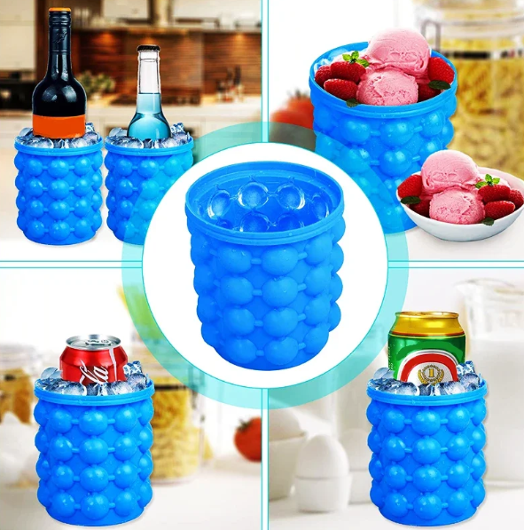 Avasoma®| Portable Rapid-Freeze Silicone Ice Bucket: The Ultimate Party Essential for Chilled Drinks Anytime, Anywhere 🌊