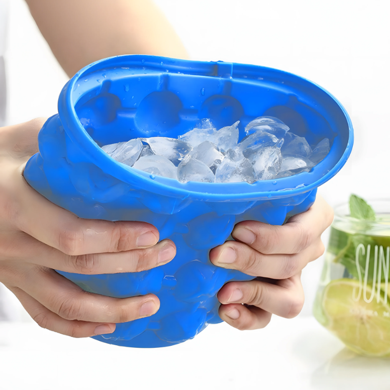 Avasoma®| Portable Rapid-Freeze Silicone Ice Bucket: The Ultimate Party Essential for Chilled Drinks Anytime, Anywhere 🌊