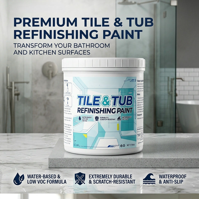 🥳2026 HOT SALE🥳💞50K+ SOLD!⚡Premium Tile & Tub Refinishing Paint Kit