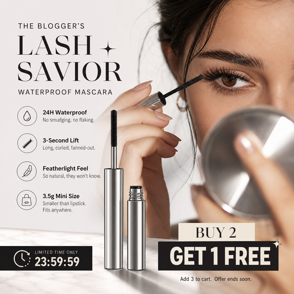 🌟LAST DAY SALE!🎁✨ Waterproof Curling & Lengthening Mascara ✨